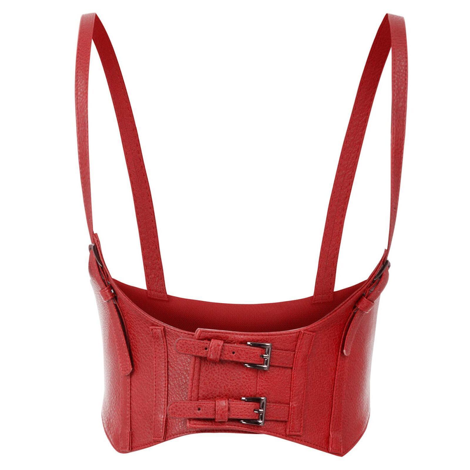 6616 Women's Waist Belts Punk Faux Leather Harness Straps